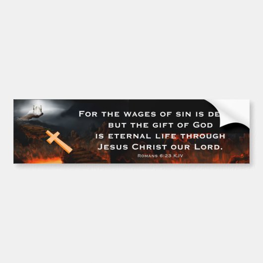 Gift of God Scripture Bumpersticker (Voorkant)