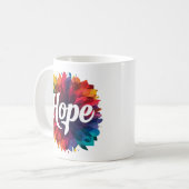 Gift of Hope Mug - Inspirational Hope Coffee Cup - (Devant gauche)