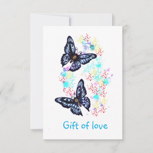 Gift of love bedankkaart (Voorkant)