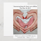 Gift of the Lord ~ Pregnancy Announement Aankondiging (Voorkant / Achterkant)