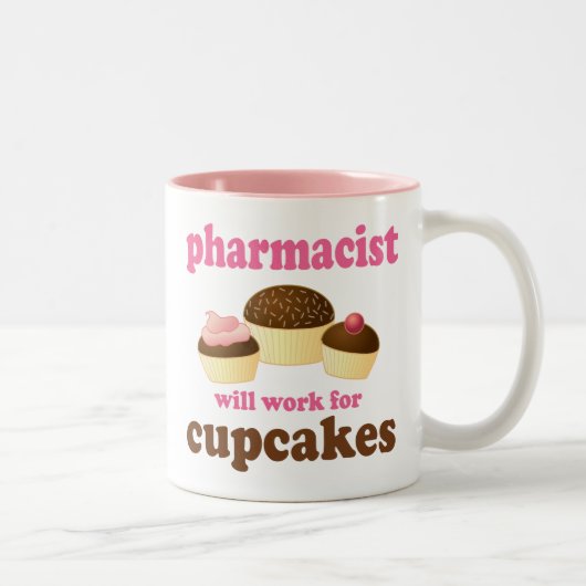 Gift Pharmacist (Funny) Tweekleurige Koffiemok (Rechts)