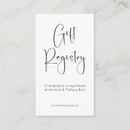 Gift Registry Modern Vrijgezellenfeest QR-code Informatiekaartje