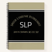 GIFT! SLP (spraaktaalpatholoog) spiraal N Notitieboek (Voorkant)