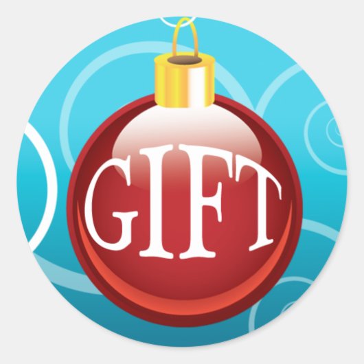 Gift Stickers voor kerstverpakkingen (Voorkant)