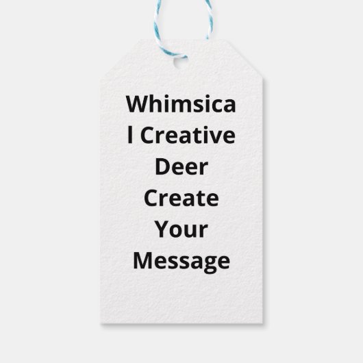 Gift Tag Cadeaulabel (Achterkant)