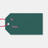 Gift Tag Christmas Cadeaulabel (Achterkant Horizontaal)