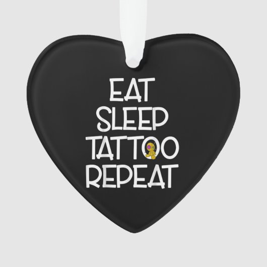 Gift Tattoo Artist Funny Gezegde Tattoog Ornament (voorkant)