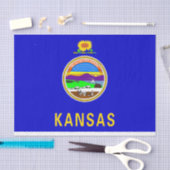 Gift Tissue Paper with Afbeelding of Flag of Kansa Tissuepapier (Craft)