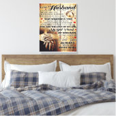 Gift to My Husband, Love Quottes Letter Canvas Afdruk (Insitu (Slaapkamer))