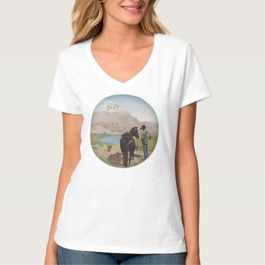 Gift to the Planet - Woman's t'shirt T-shirt (Voorkant)