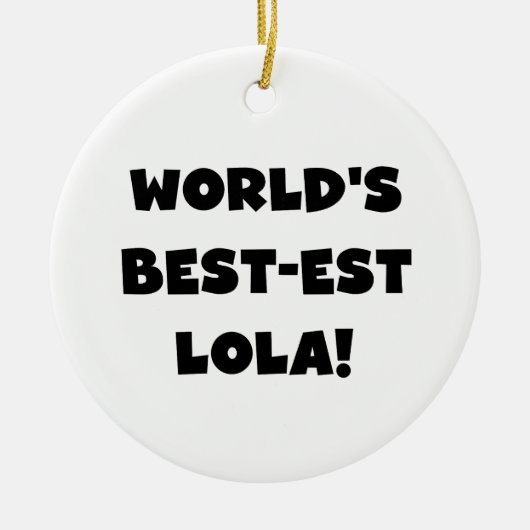 Gift van de T-shirts van Lola van het Keramisch Ornament (Voorkant)