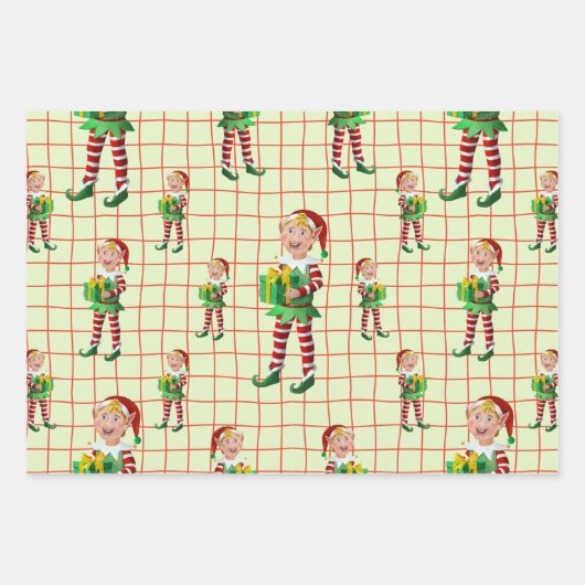 Gift van een Elf Inpakpapier Vel (Voorkant)