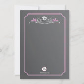 Gift van Heaven Pink Uitnodiging (Achterkant)