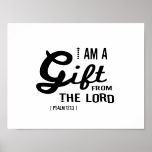 Gift van Lord, Black Font Poster