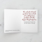 Gift van pure liefde - Romantisch - Humoristisch Kaart (Binnen)