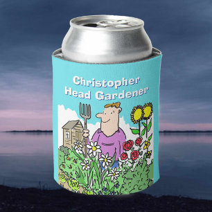 Gift voor een Gardener. Voeg jouw naam toe. Blikje Blikjeskoeler