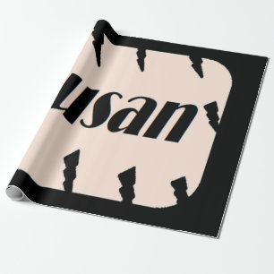 Gift voor een meisje genaamd Susan Cadeaupapier