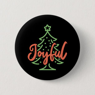 Gift voor feestelijke feestdagen ronde button 5,7 cm