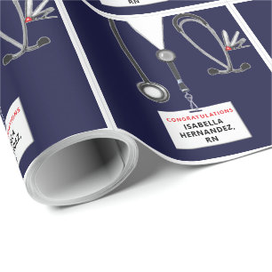 Gift voor verpleegkundige Graduation Party Cadeaupapier