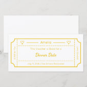 Gift Voucher, Custom Gift Ticket Card (Voorkant / Achterkant)