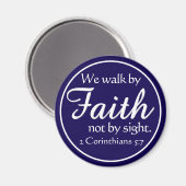 Gift! We Walk by Faith Magnet (Recto/Verso)