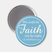 Gift! We Walk by Faith Magnet (Recto/Verso)