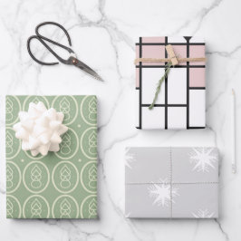 Gift Wrap 3  Stijlen, Deco, Nieuwe, Jugendheden Inpakpapier Vel