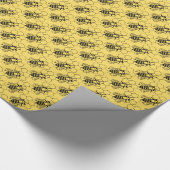 Gift Wrap - Bee on Honeycomb Cadeaupapier (Hoek)