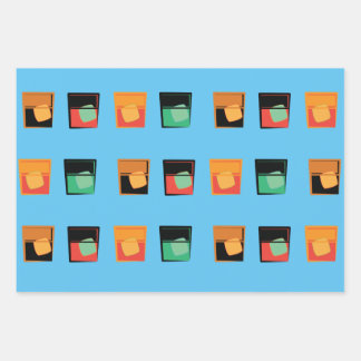 Gift Wrap - Bourbon Aficionado 3 Design Inpakpapier Vel