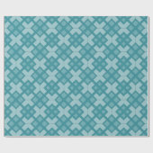 Gift Wrap - geweven Lattice in Zee Green Cadeaupapier (Vlak)
