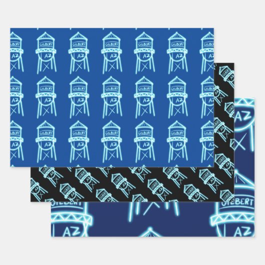 Gift wrap Gilbert Water Tower Inpakpapier Vel (Set)