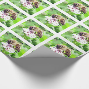 Gift Wrap - Honingbijen op klaver Cadeaupapier
