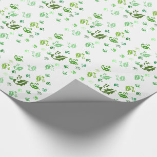 Gift Wrap - Jumked Holly Leaves Cadeaupapier