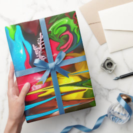 Gift Wrap Paper Colorful Melding M&Ms Design Cadeaupapier