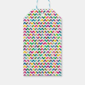 Gift Wrap - Rainbow Chevron Pattern (1) Cadeaulabel (Achterkant)