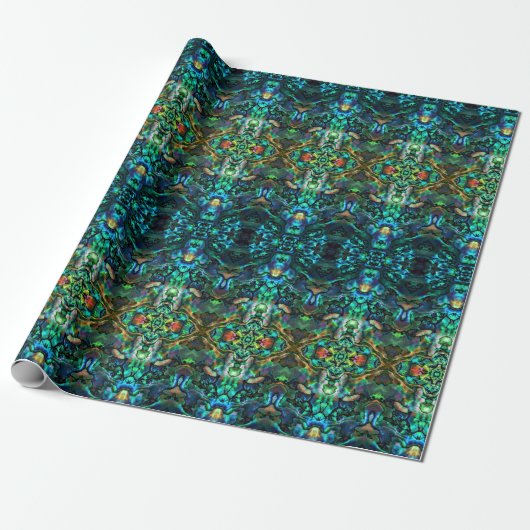 Gift Wrap Roll Abalone Cadeaupapier (Uitgerold)