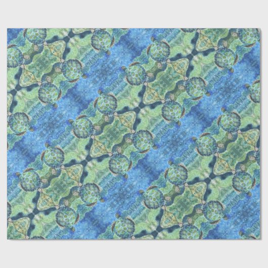 Gift Wrap Roll Zee Schildpad #2 Cadeaupapier (Vlak)