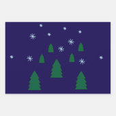 Gift Wrap Set - Pine Forest in Snow Inpakpapier Vel (Voorkant 3)
