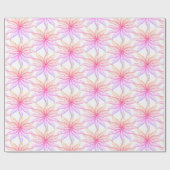Gift Wrap - Veaderige bloesems in Pinks Cadeaupapier (Vlak)