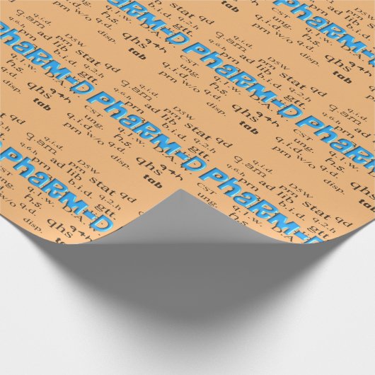 Gift Wrapping Paper Abbrevitions Orang Cadeaupapier (Hoek)