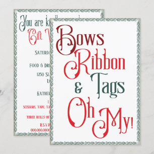 Gift Wrapping Party Bows, Ribbons, Labels, Oh mijn Kaart