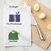 Gift Wrapping Personalities Theedoek (Quarter Fold)