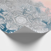 GIFT WRAPPING WILSON BENTLEY SNOWFLAKS IN CLOUDS CADEAUPAPIER (Hoek)