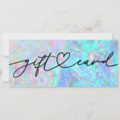 giftcertificaat met opal textuur (Voorkant)