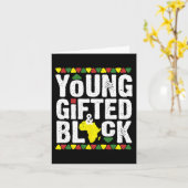 Gifted Young Black Dashiki African Pride History M Kaart (Gele Bloem)