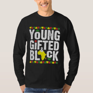 Gifted Young Black Dashiki African Pride History M T-shirt