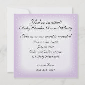 Giften and Balloons Baby Gender Reopenbaarmakingsf Kaart (Achterkant)