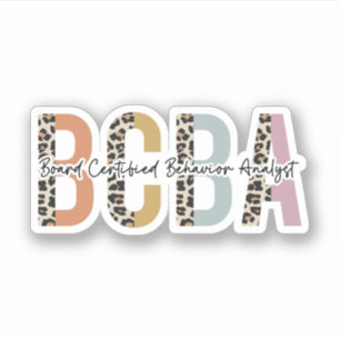 Giften van BCBA Board Certified Behavior Analyst Sticker