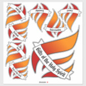Giften van de Heilige Geest Sticker Set (Vel)