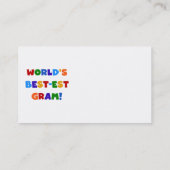 Giften van de Kleuren van het Gram van het Visitekaartje (Achterkant)